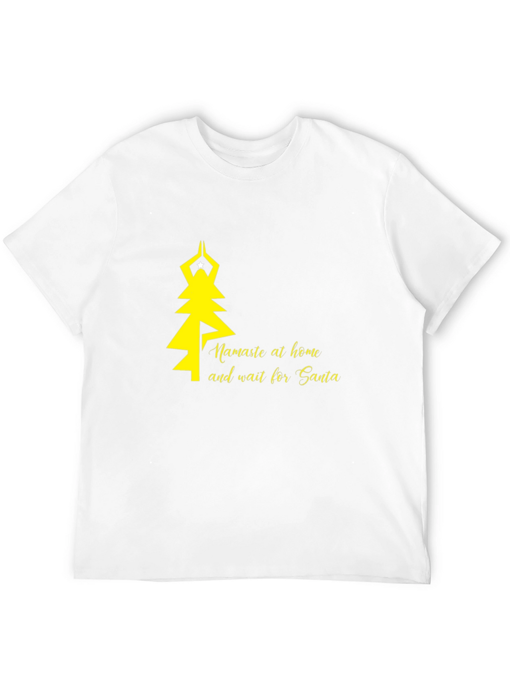 Namaste at Home Santa T-Shirt