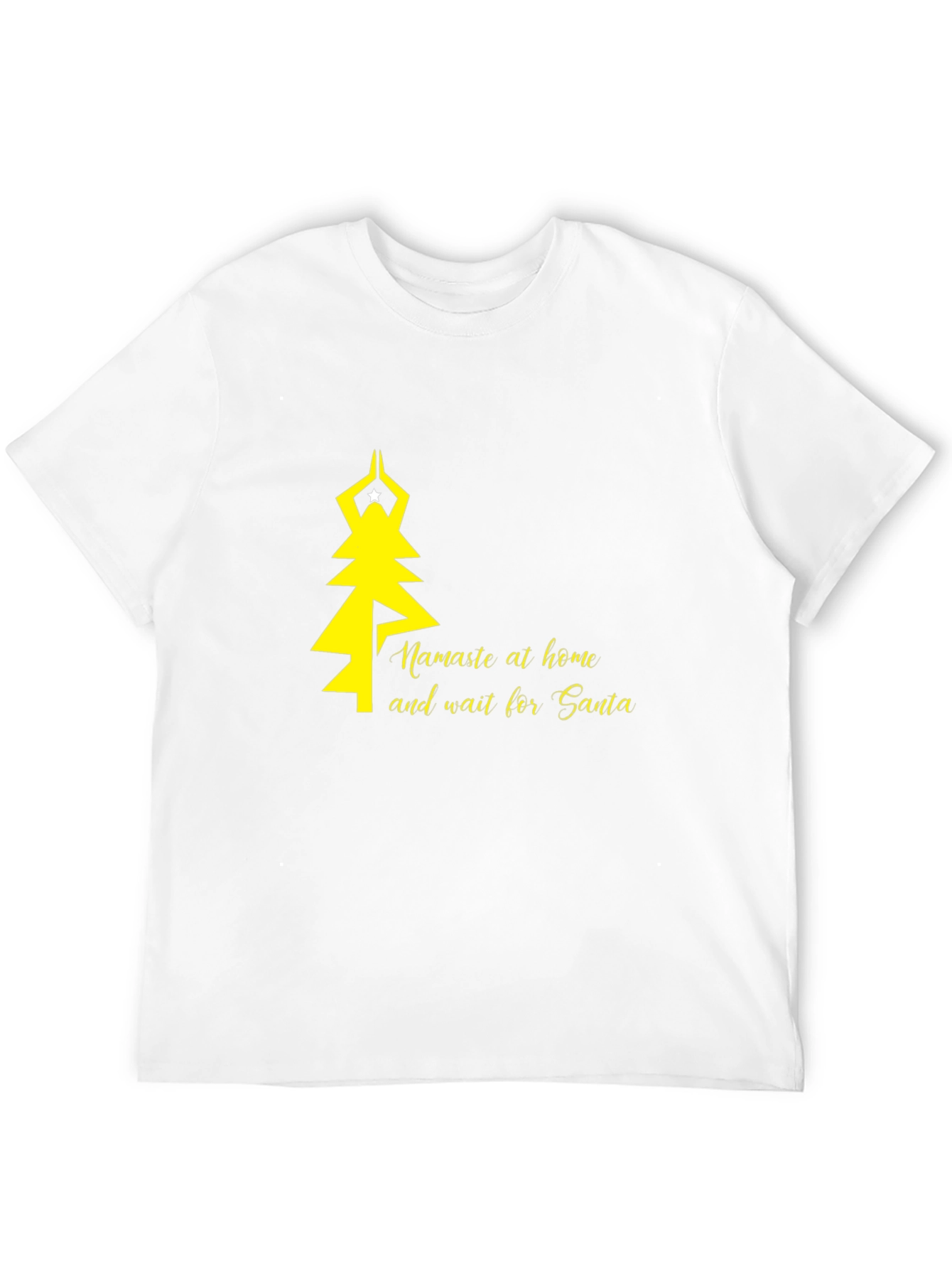 Namaste at Home Santa T-Shirt