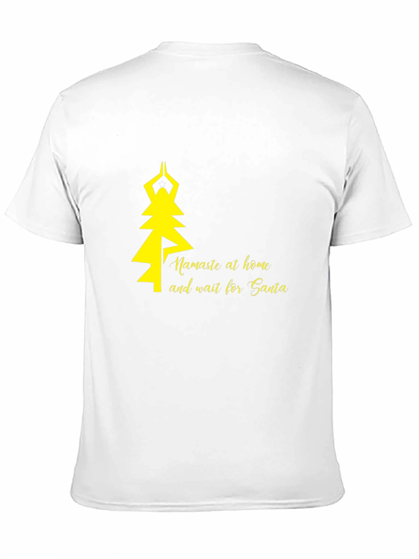 Namaste at Home Santa T-Shirt