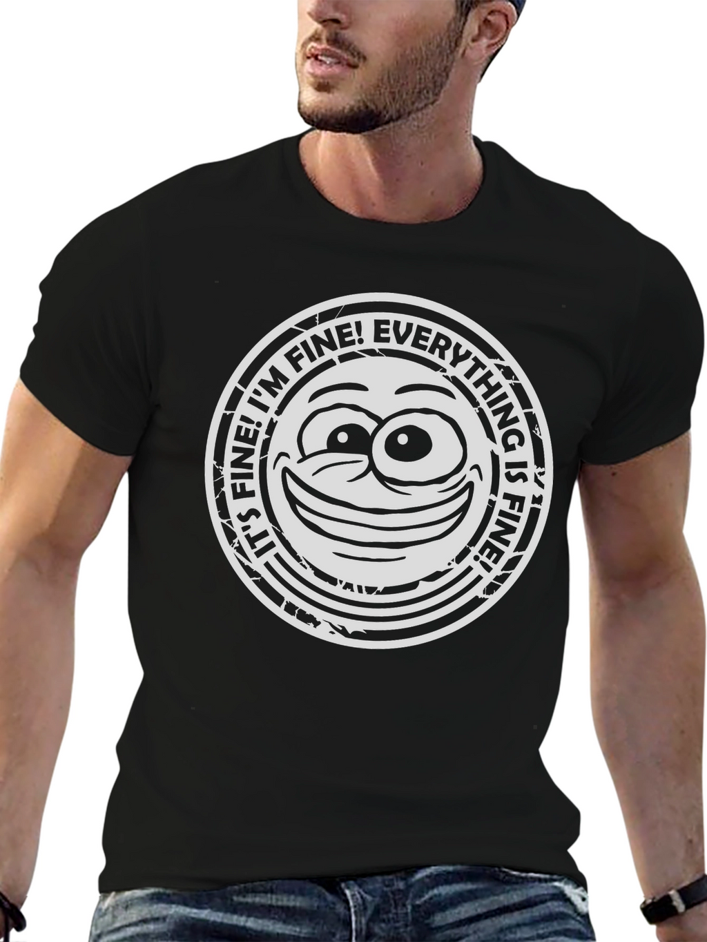 Its Fine Everything Is Fine Graphic T-Shirt