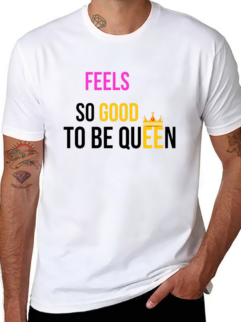 Feels So Good To Be Queen Black T-Shirt