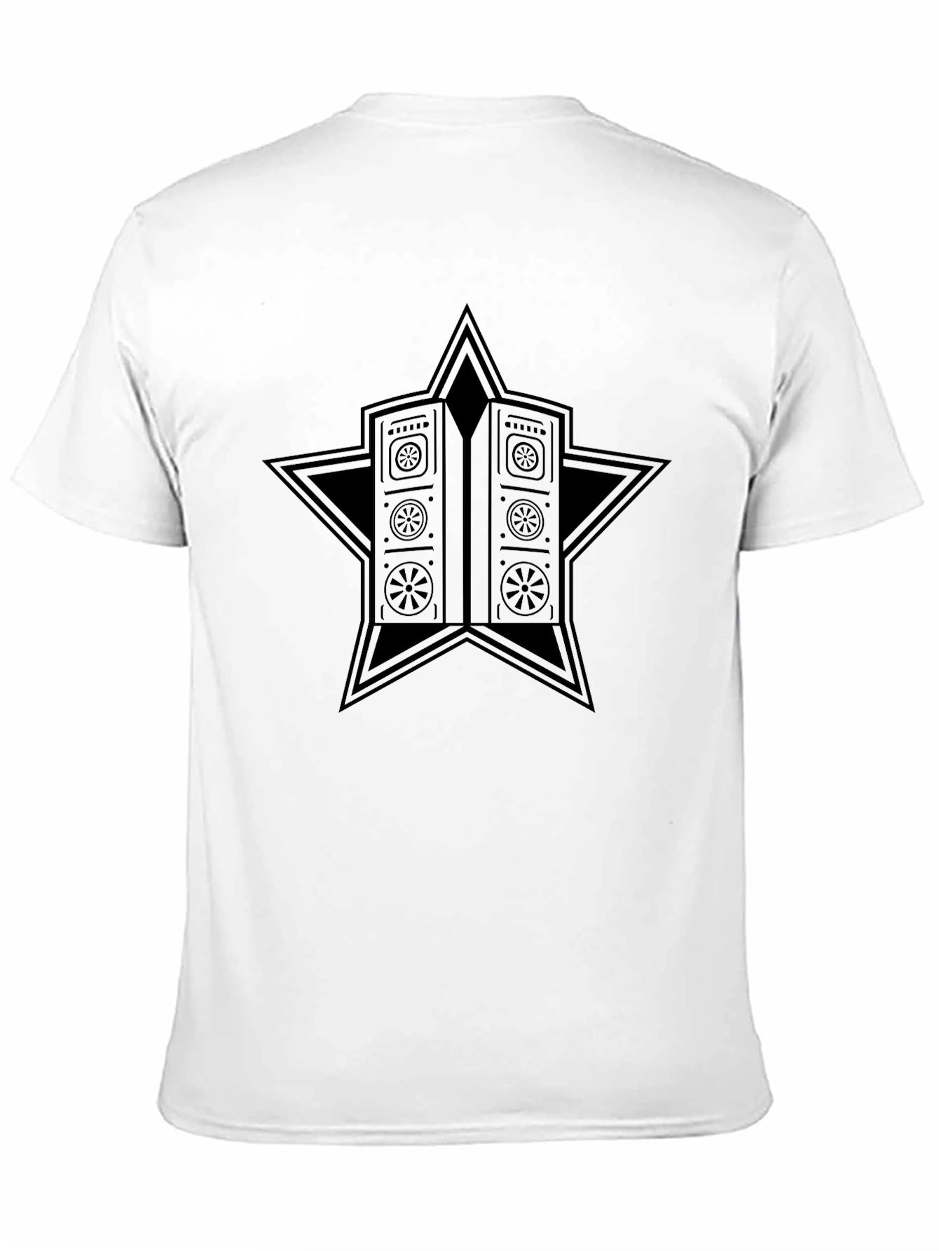 Star Vault Graphic Tee - Black Cotton Blend