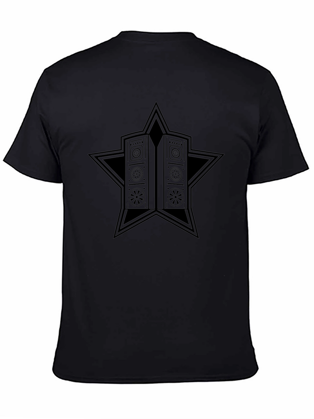 Star Vault Graphic Tee - Black Cotton Blend