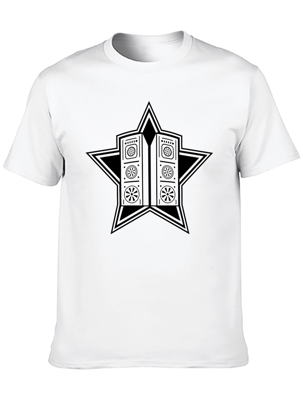 Star Vault Graphic Tee - Black Cotton Blend