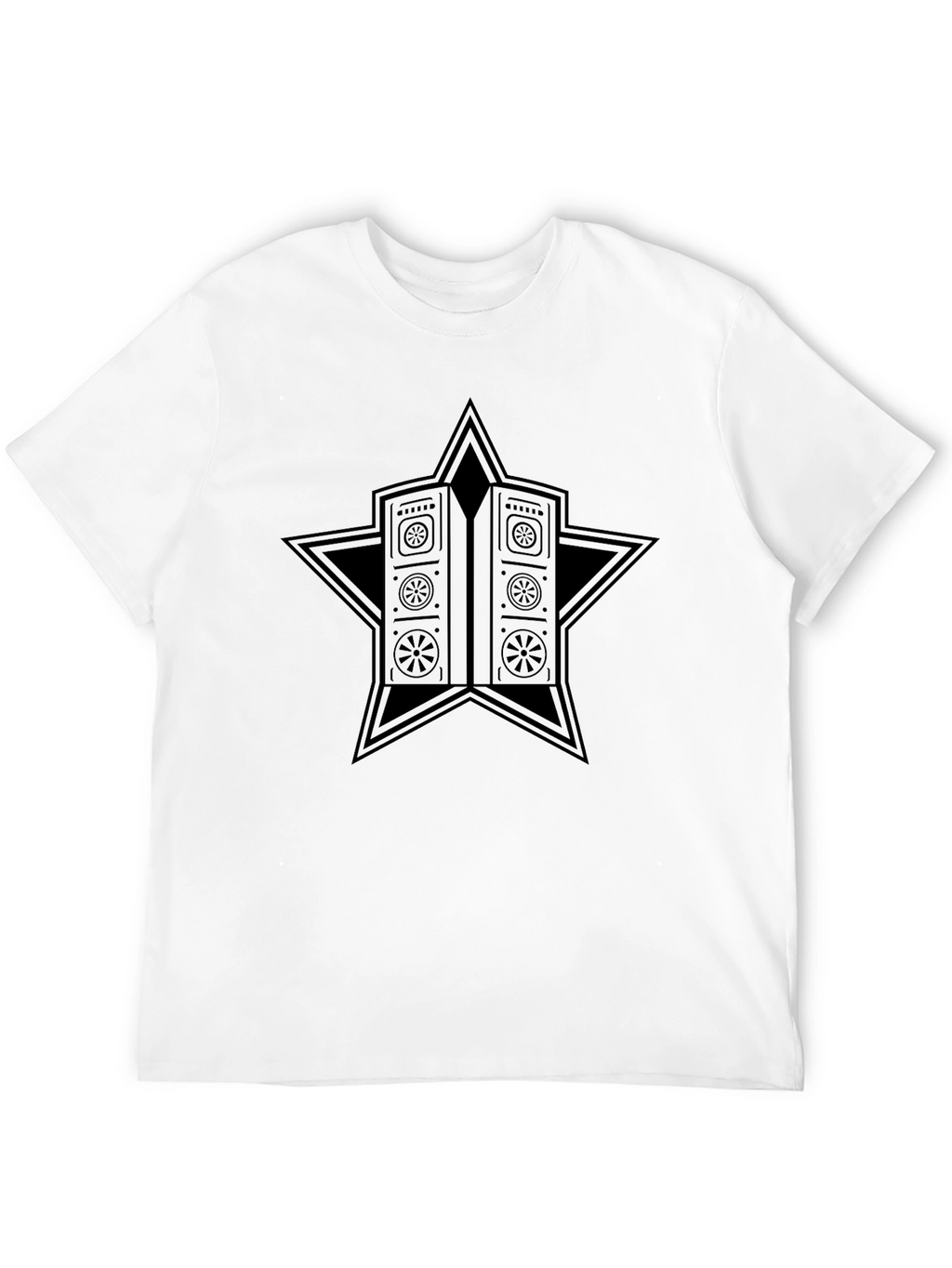 Star Vault Graphic Tee - Black Cotton Blend