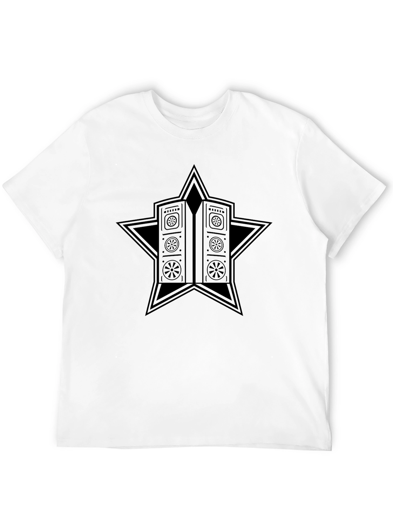 Star Vault Graphic Tee - Black Cotton Blend