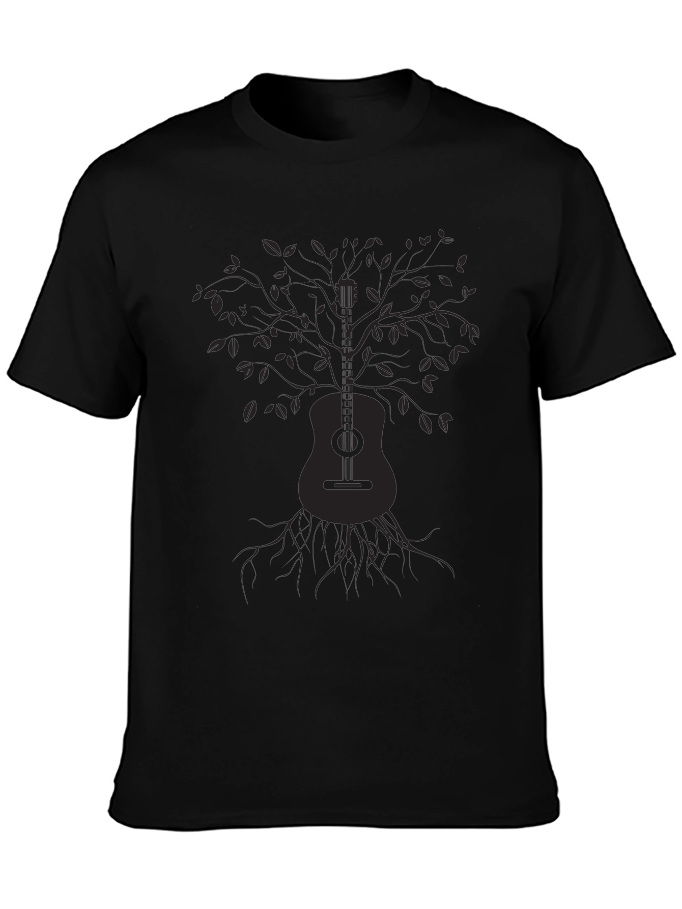 Guitar Tree Graphic T-Shirt - Music Lover Tee