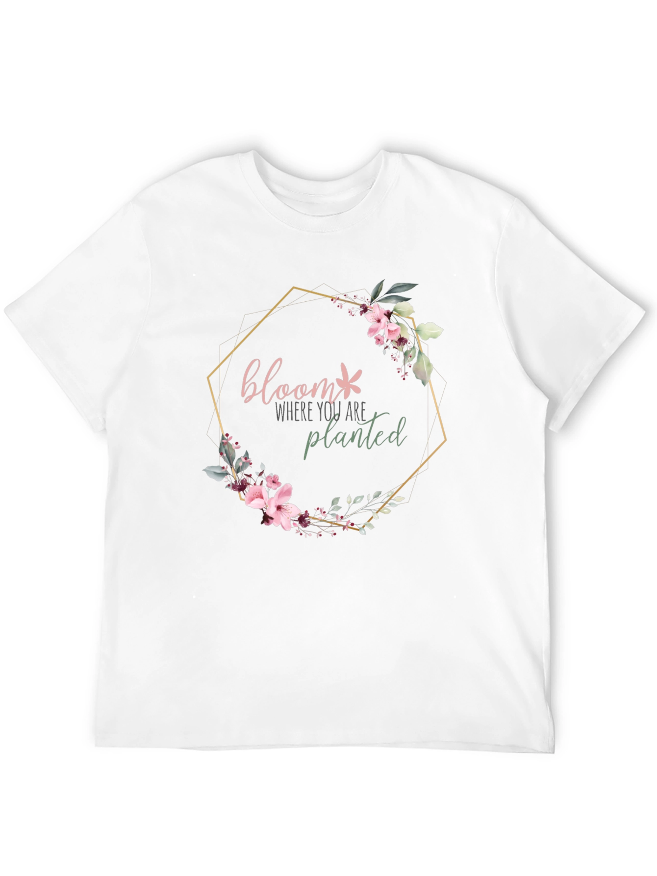 Bloom Where You Are Planted Floral Graphic Tee