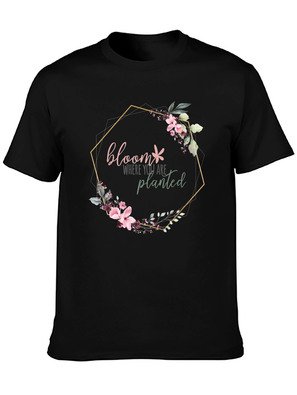 Bloom Where You Are Planted Floral Graphic Tee