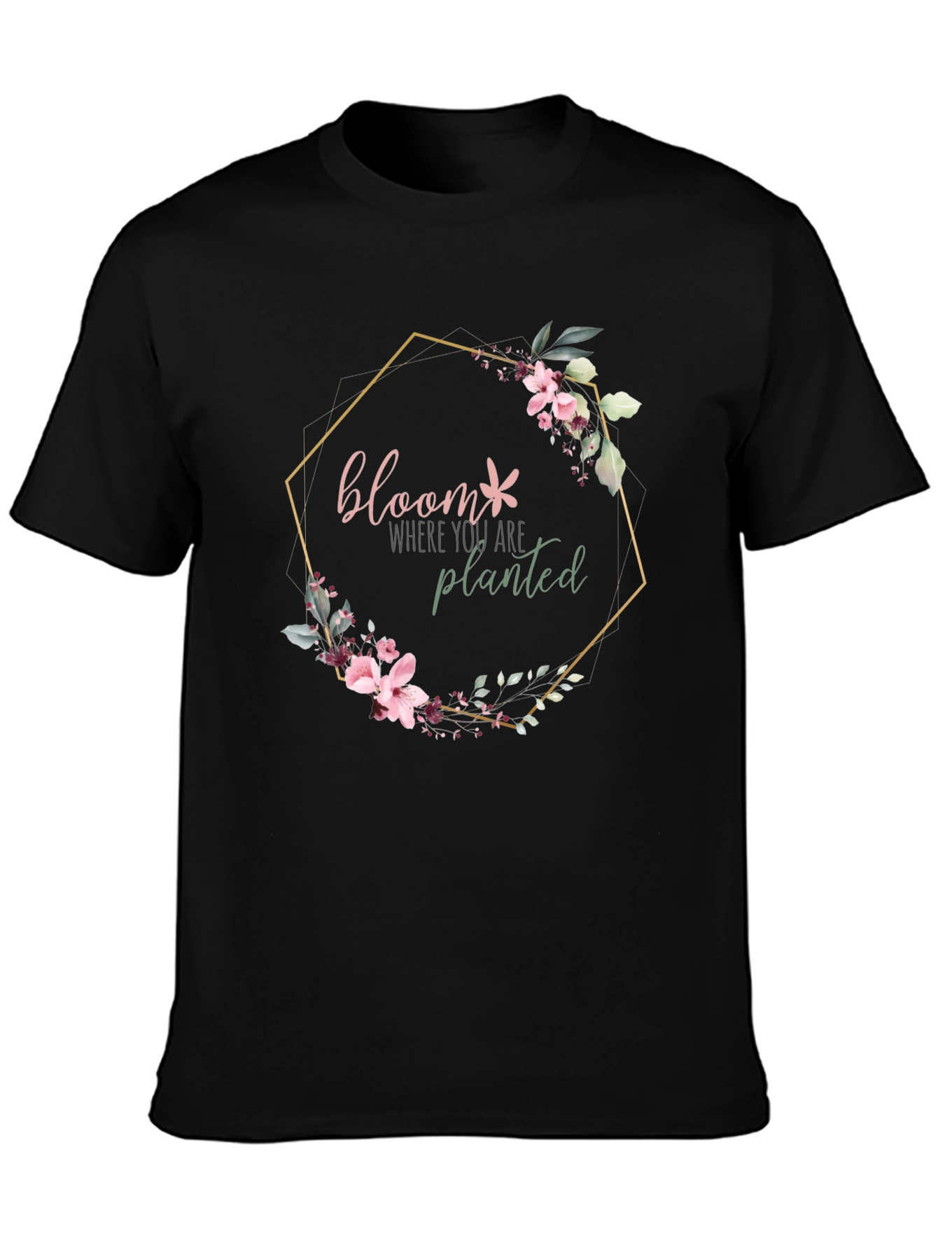 Bloom Where You Are Planted Floral Graphic Tee
