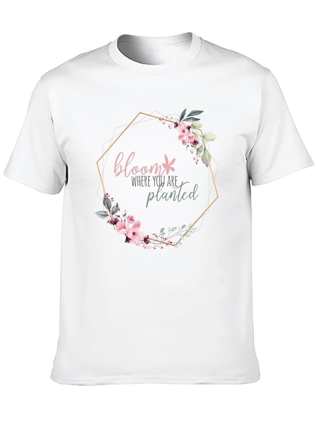 Bloom Where You Are Planted Floral Graphic Tee