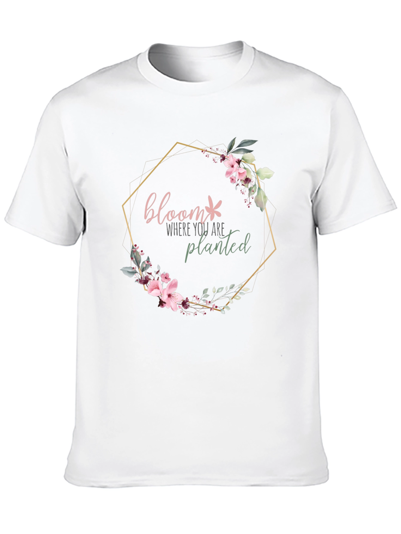 Bloom Where You Are Planted Floral Graphic Tee
