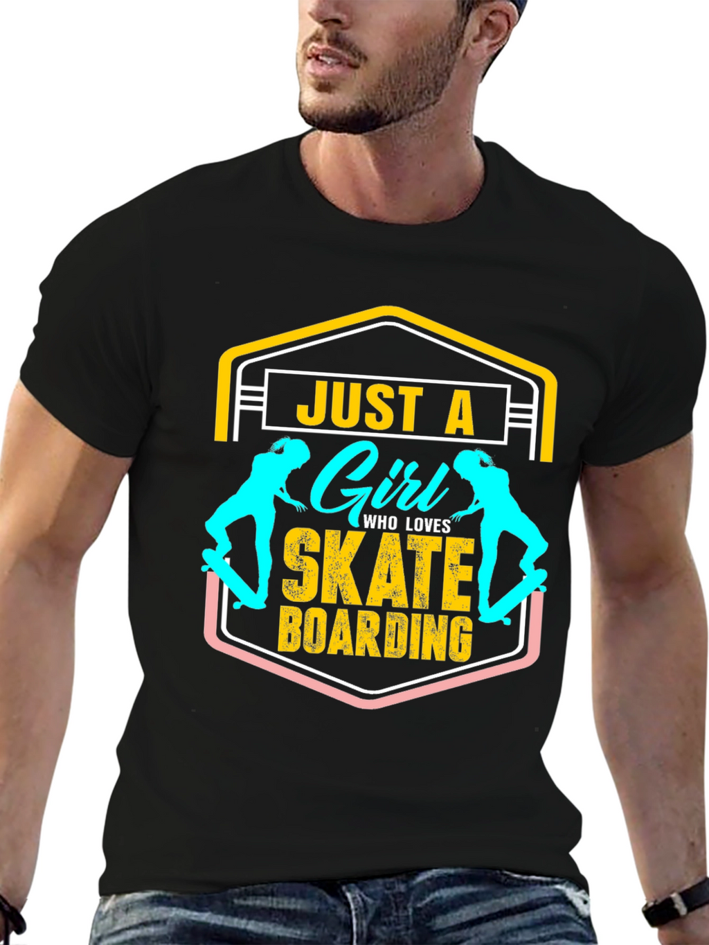 Just A Girl Who Loves Skateboarding T-Shirt