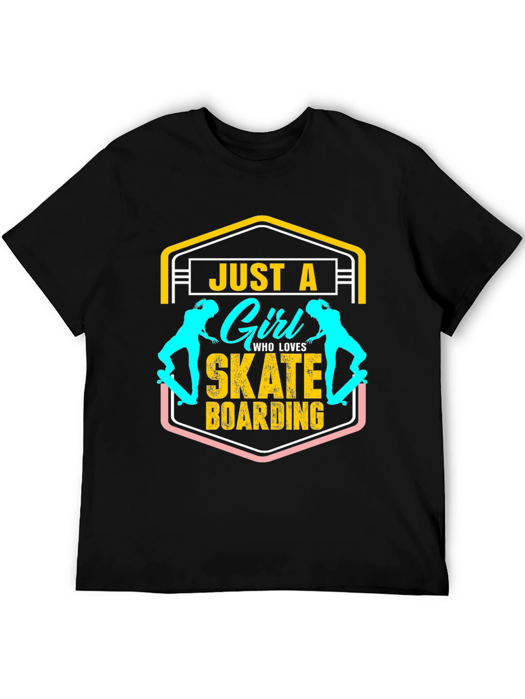 Just A Girl Who Loves Skateboarding T-Shirt