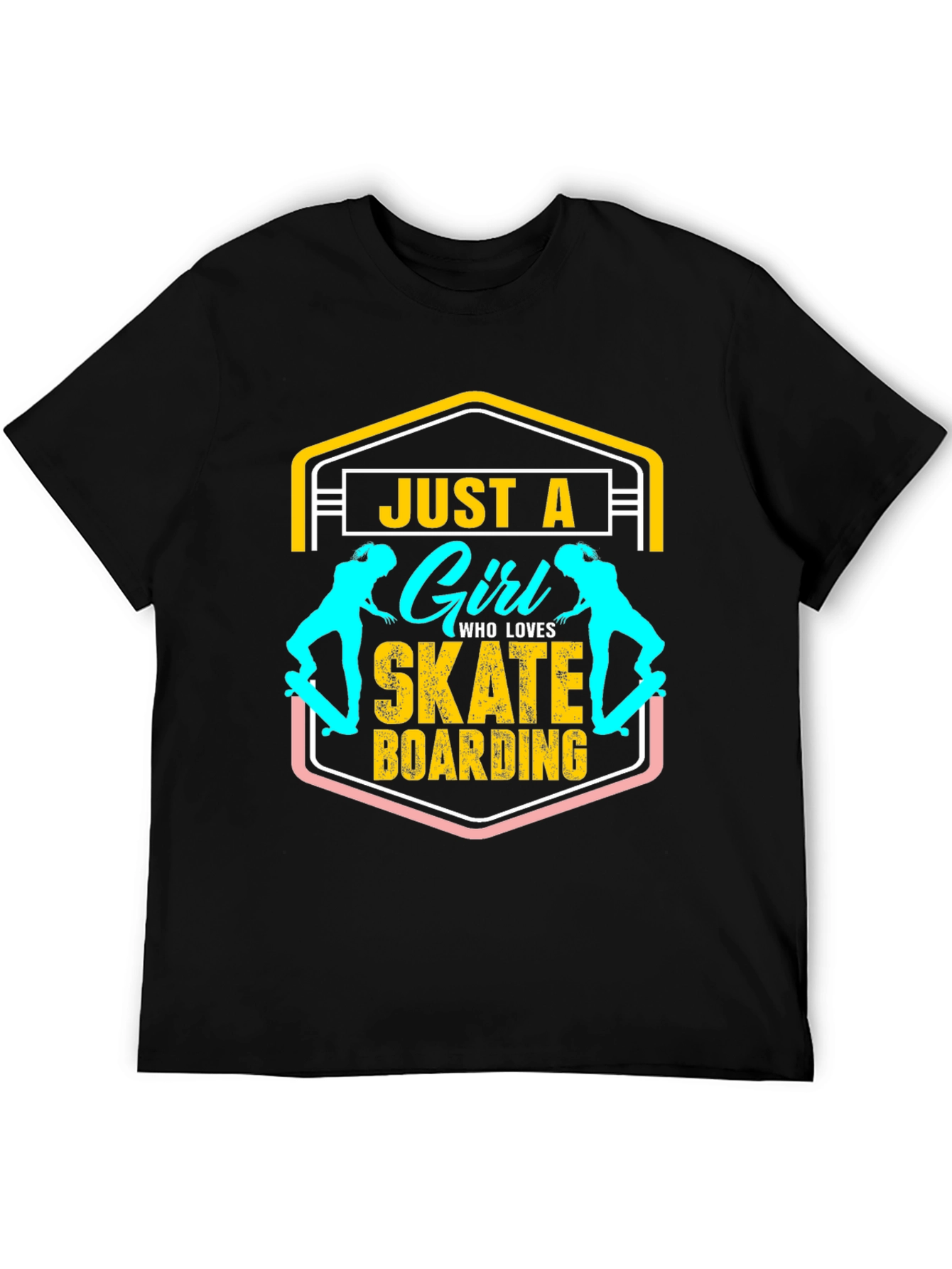 Just A Girl Who Loves Skateboarding T-Shirt