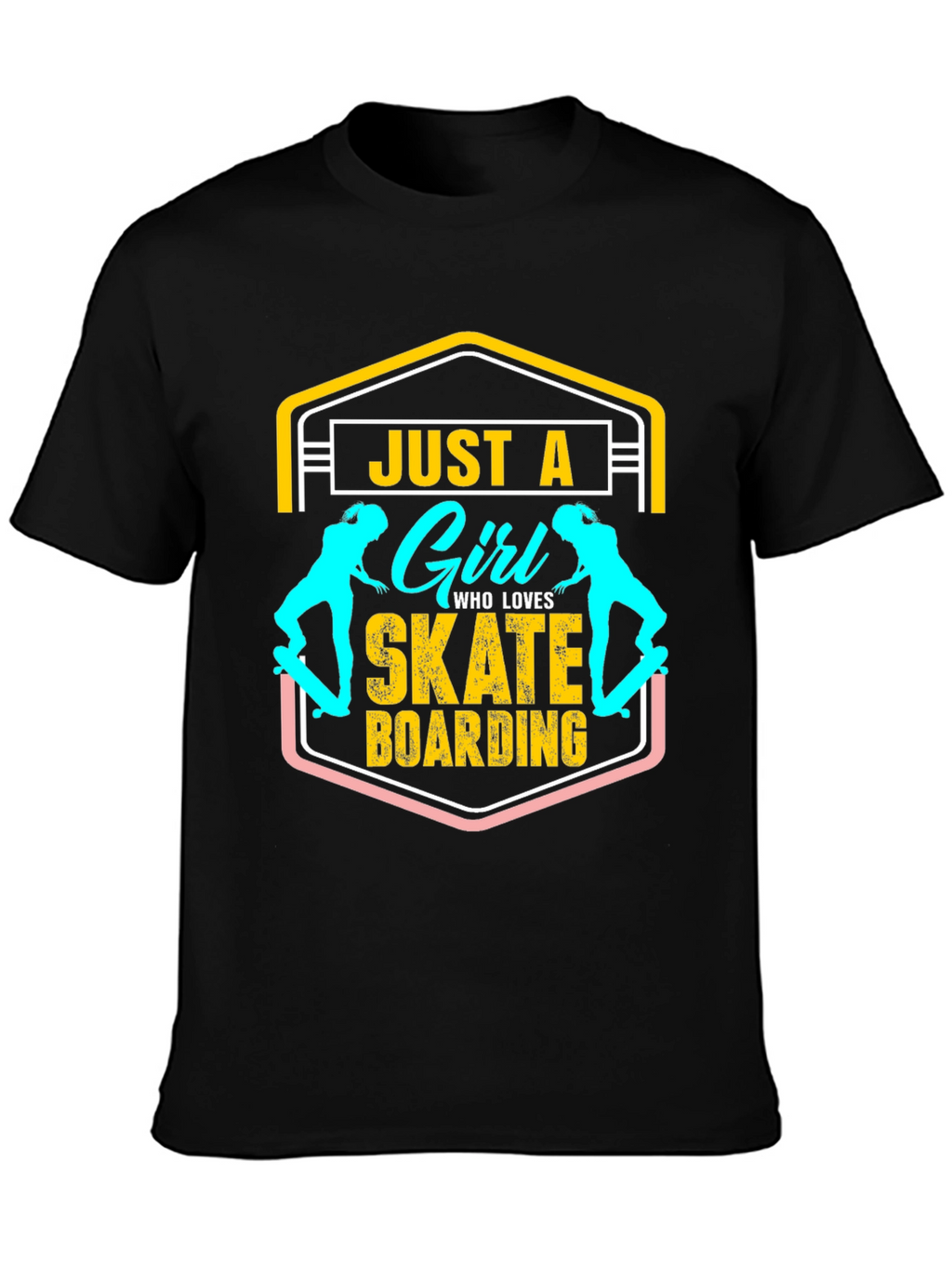Just A Girl Who Loves Skateboarding T-Shirt
