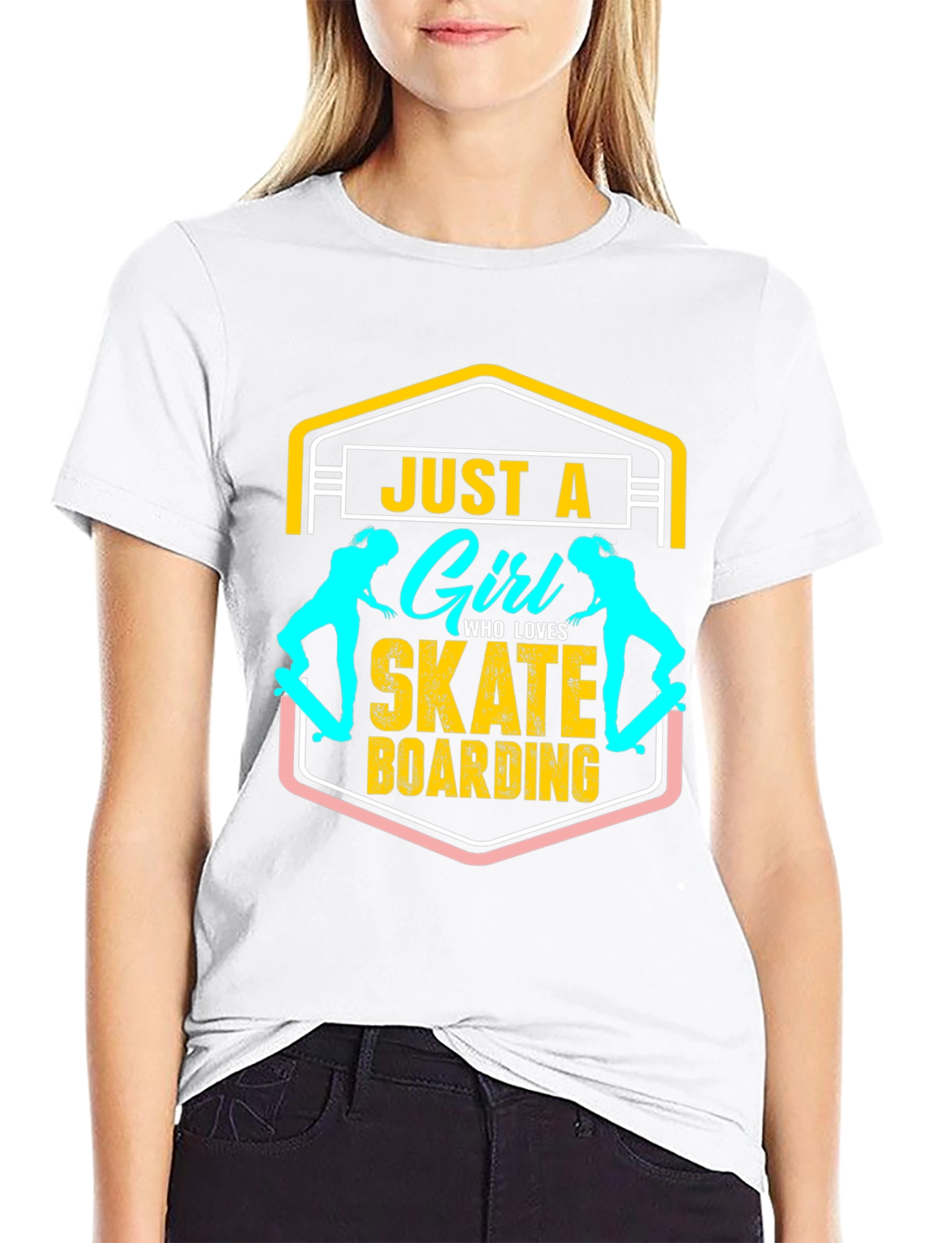 Just A Girl Who Loves Skateboarding T-Shirt