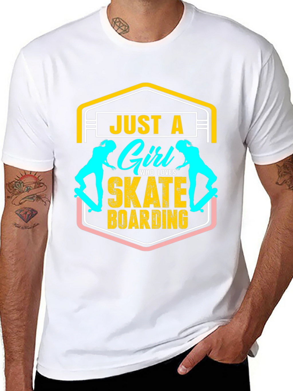 Just A Girl Who Loves Skateboarding T-Shirt
