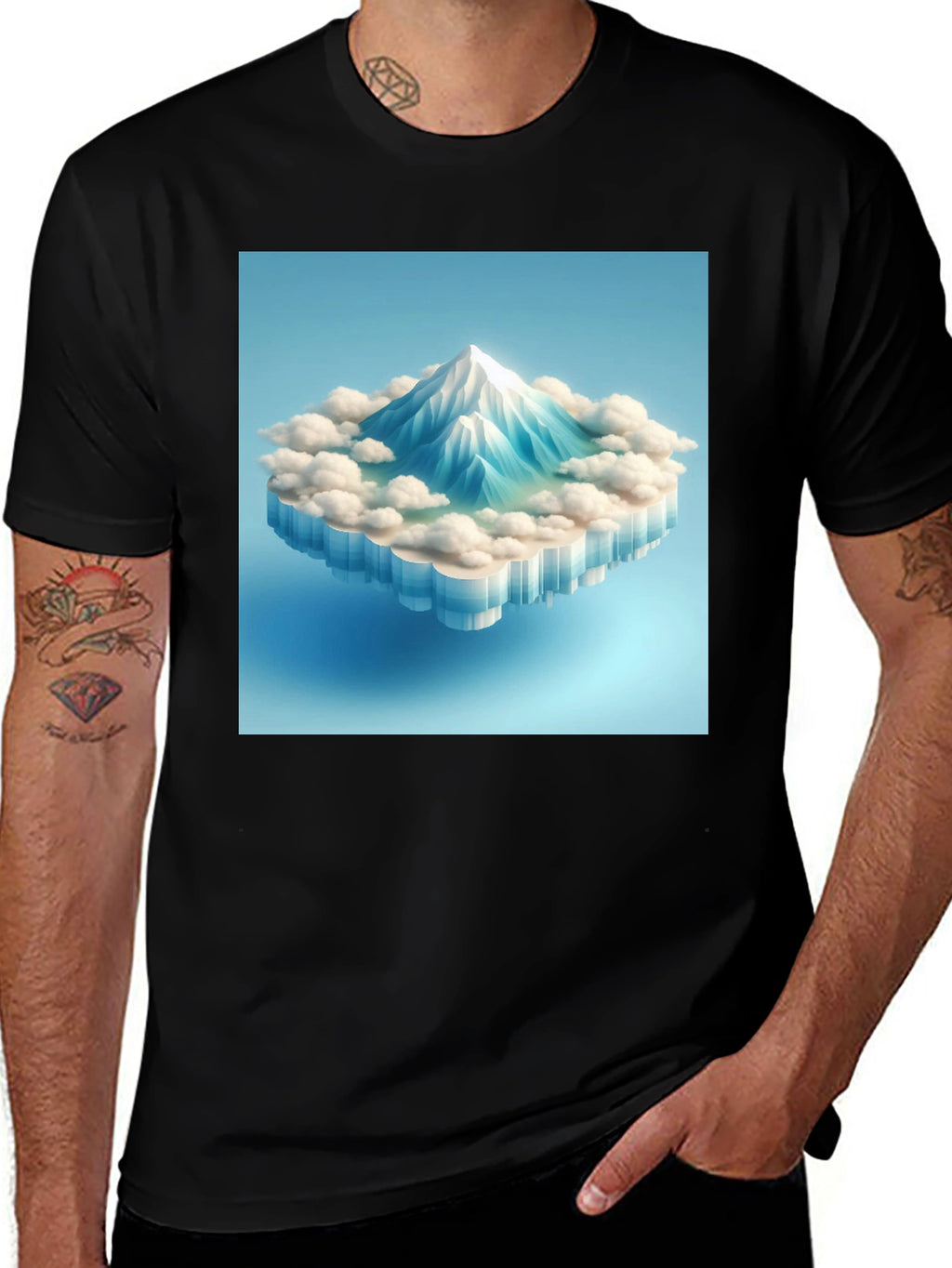 Mountain Peak Graphic Tee - Modern Style
