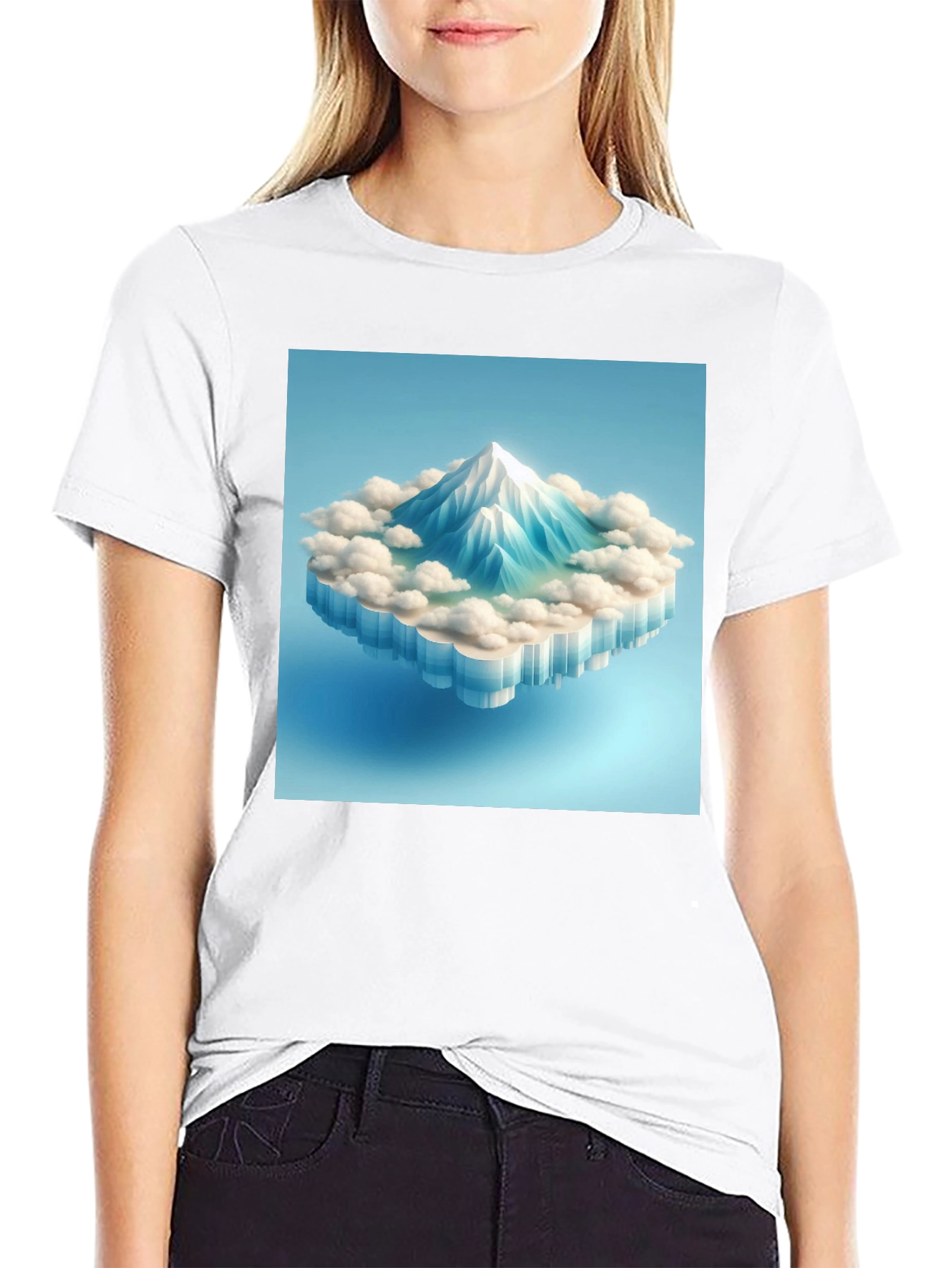 Mountain Peak Graphic Tee - Modern Style