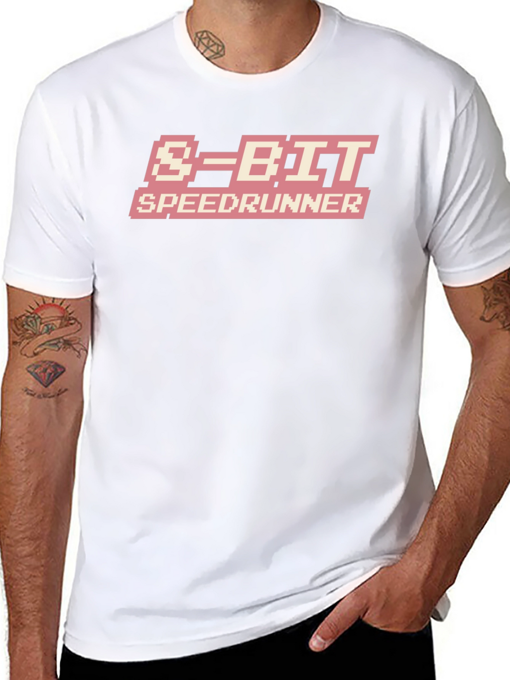8-Bit Speedrunner Black T-Shirt
