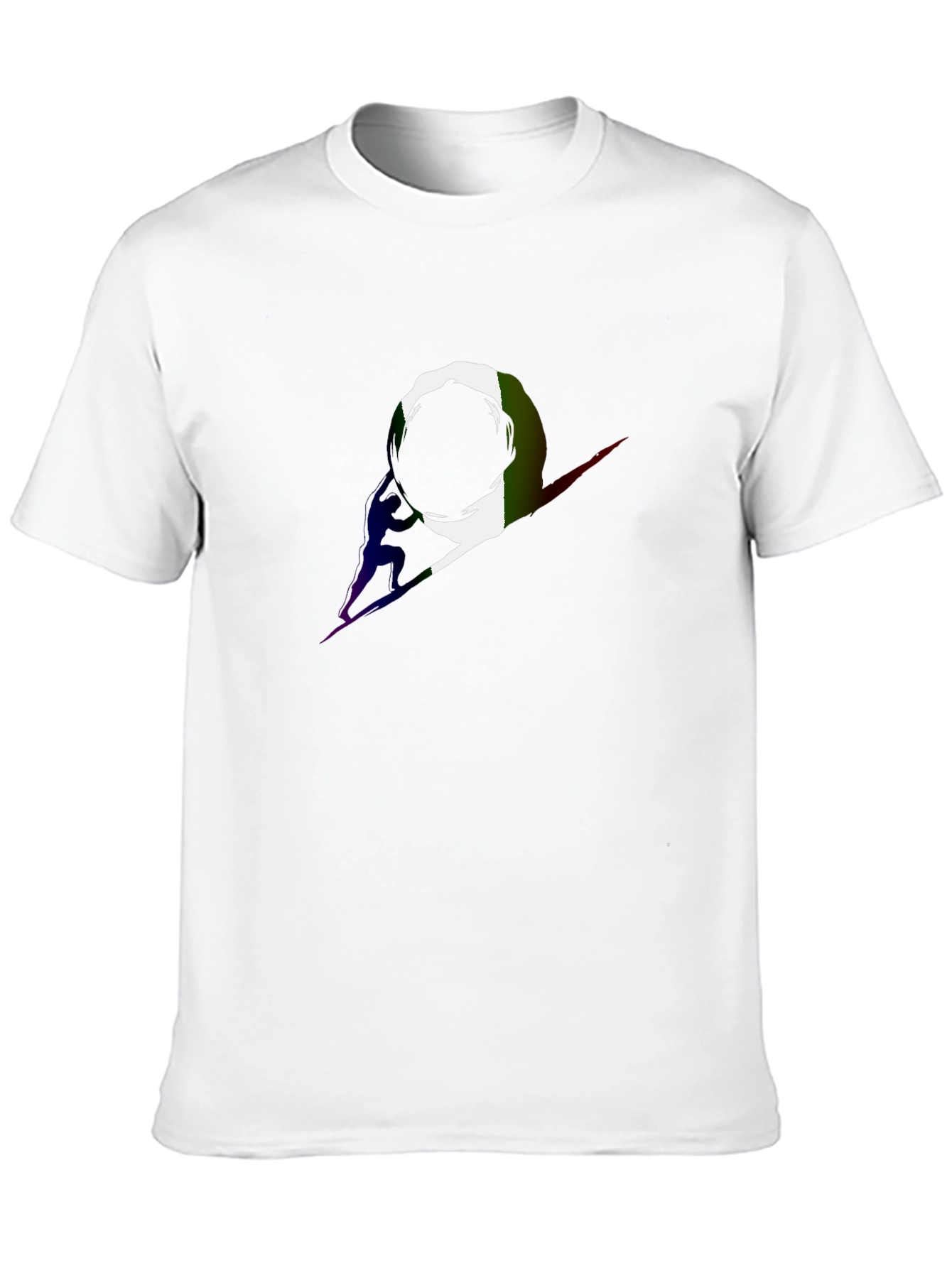 Astronaut Silhouette Black T-Shirt