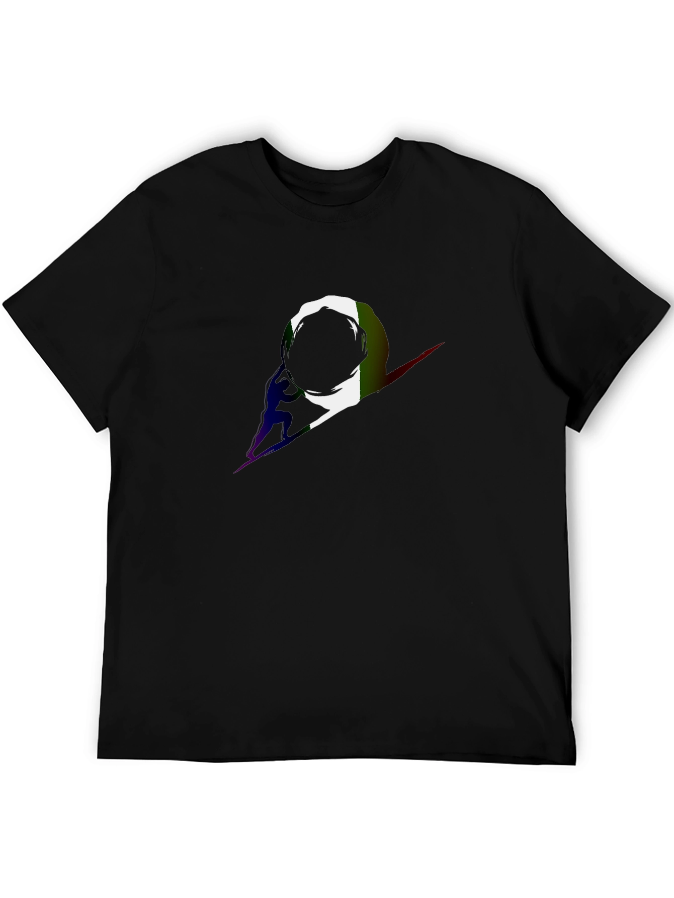 Astronaut Silhouette Black T-Shirt