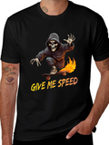 Grim Reaper Skateboard T-Shirt - Give Me Speed