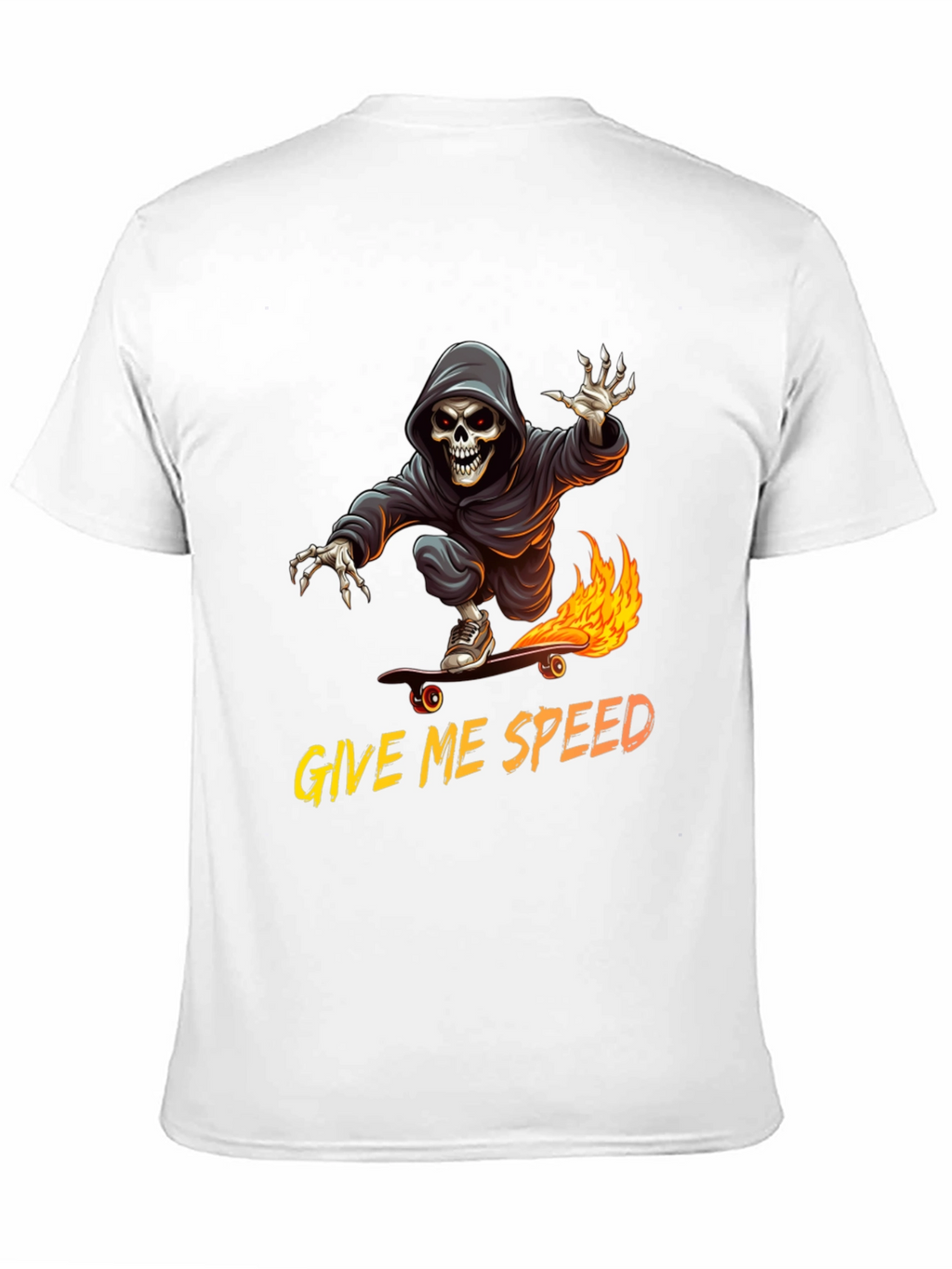 Grim Reaper Skateboard T-Shirt - Give Me Speed
