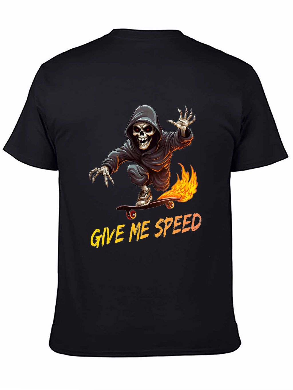 Grim Reaper Skateboard T-Shirt - Give Me Speed