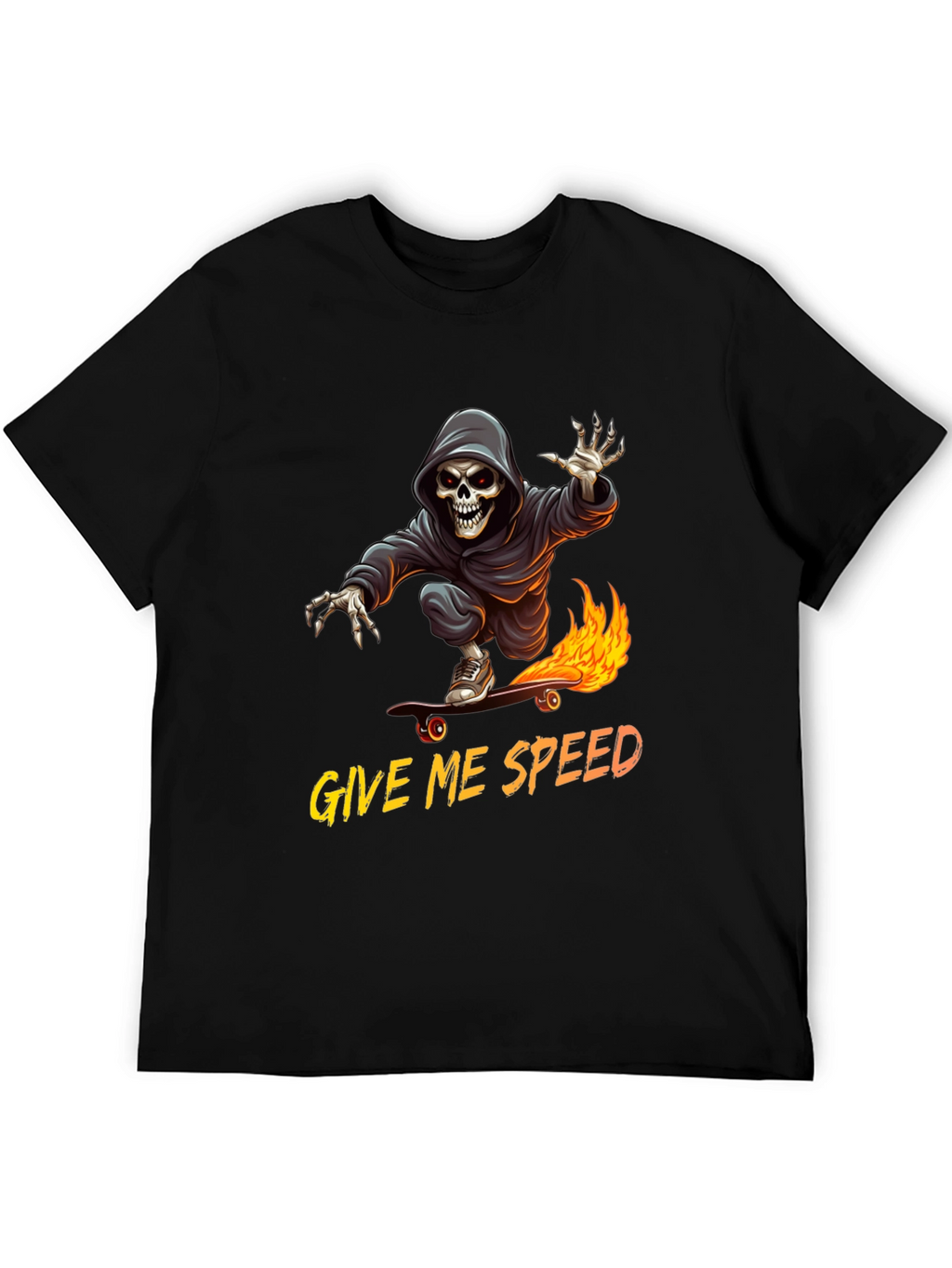 Grim Reaper Skateboard T-Shirt - Give Me Speed