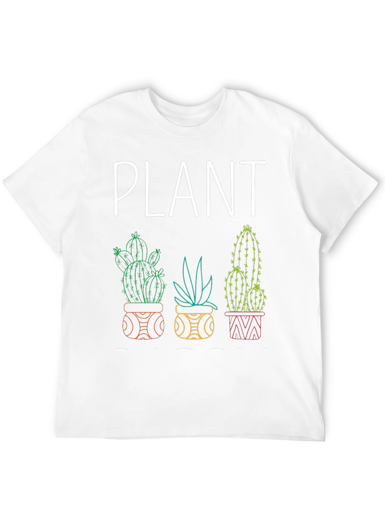 Plant Lover Graphic Tee - Cactus Design