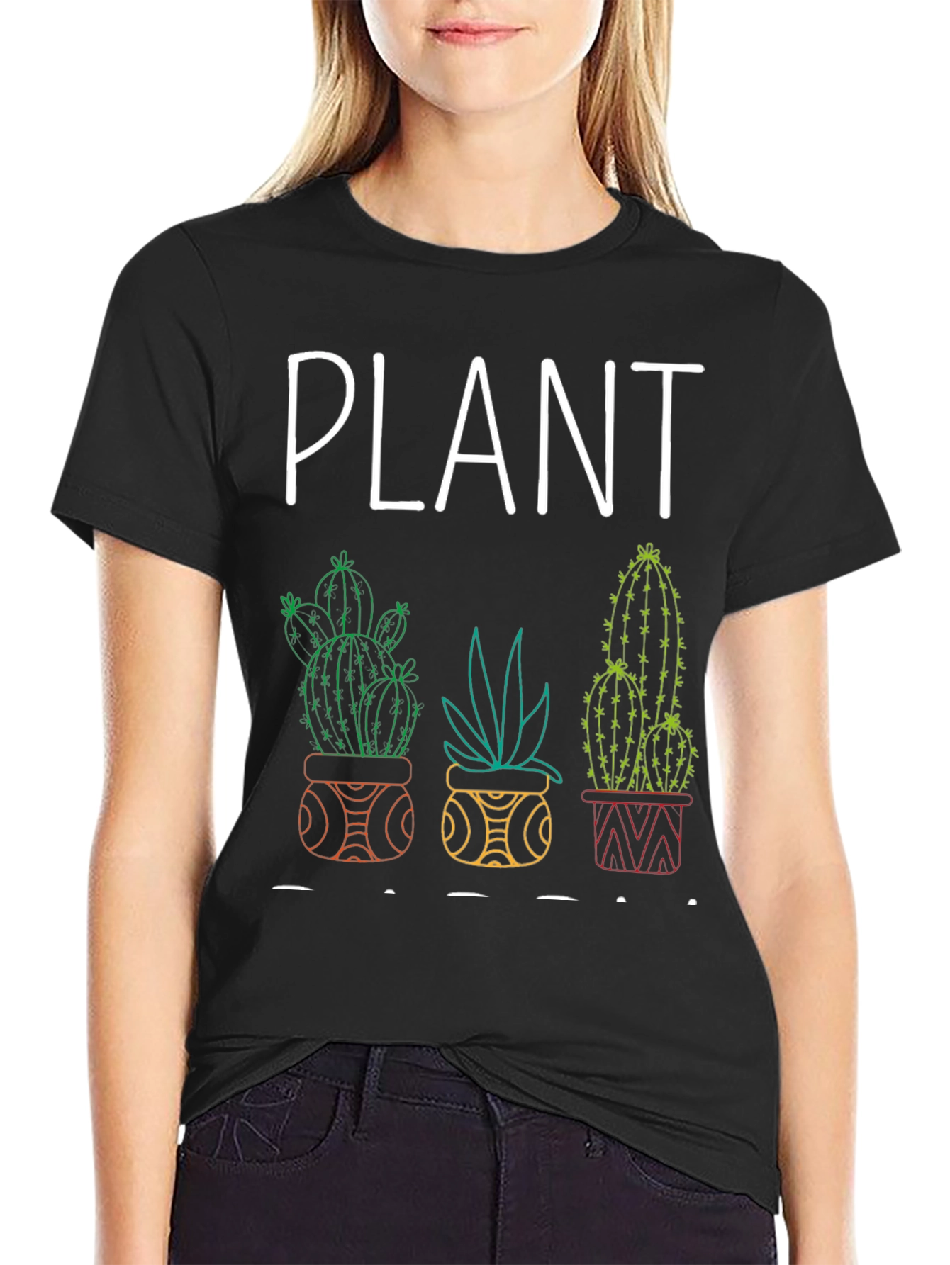 Plant Lover Graphic Tee - Cactus Design