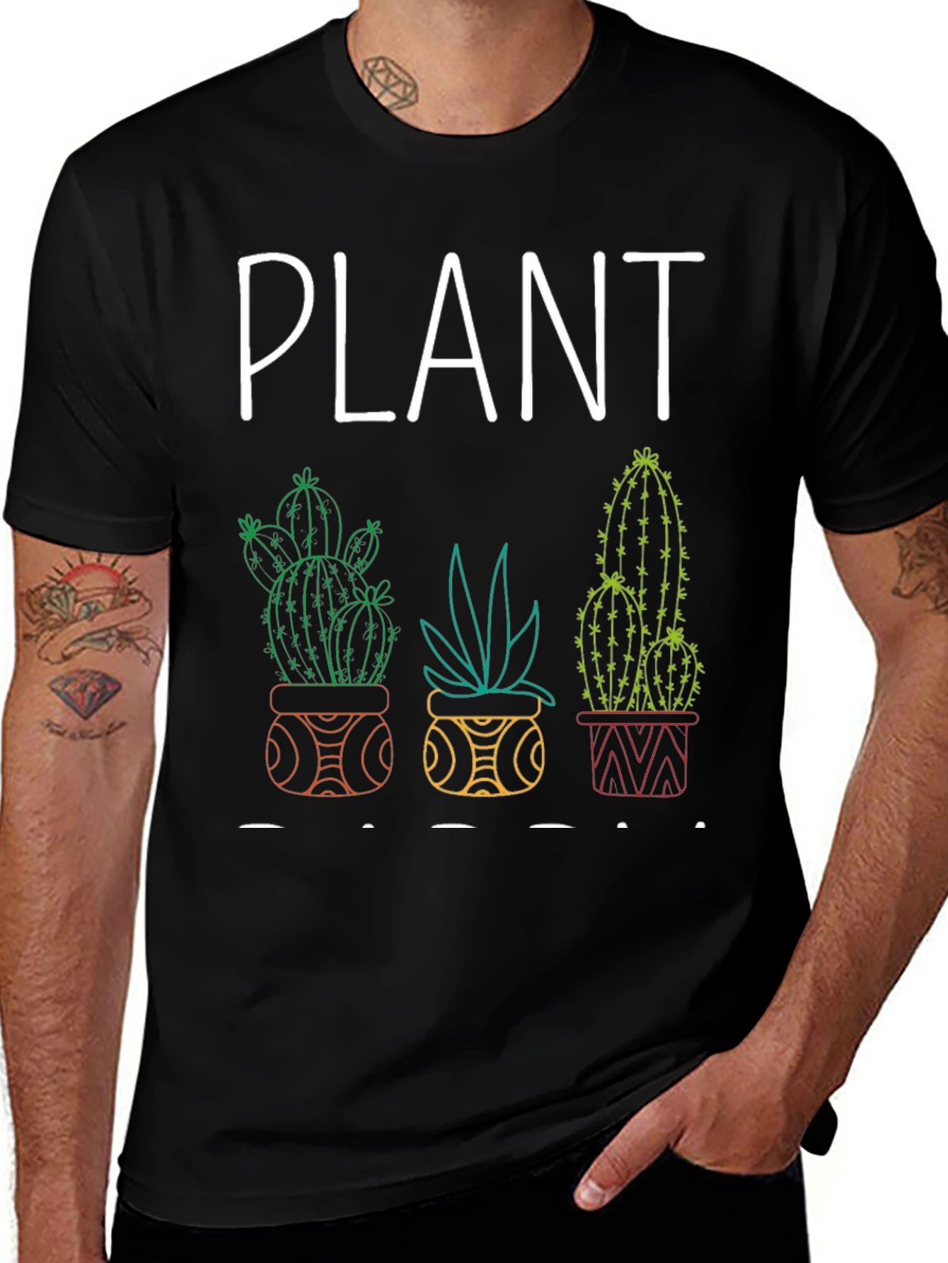 Plant Lover Graphic Tee - Cactus Design