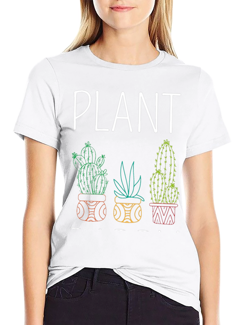 Plant Lover Graphic Tee - Cactus Design