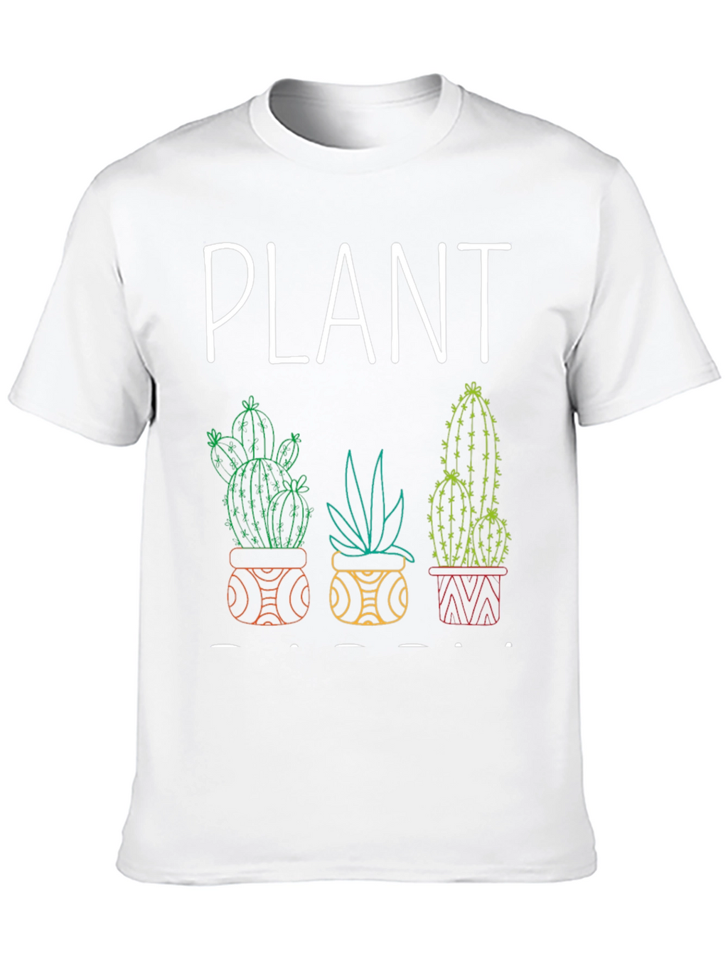 Plant Lover Graphic Tee - Cactus Design