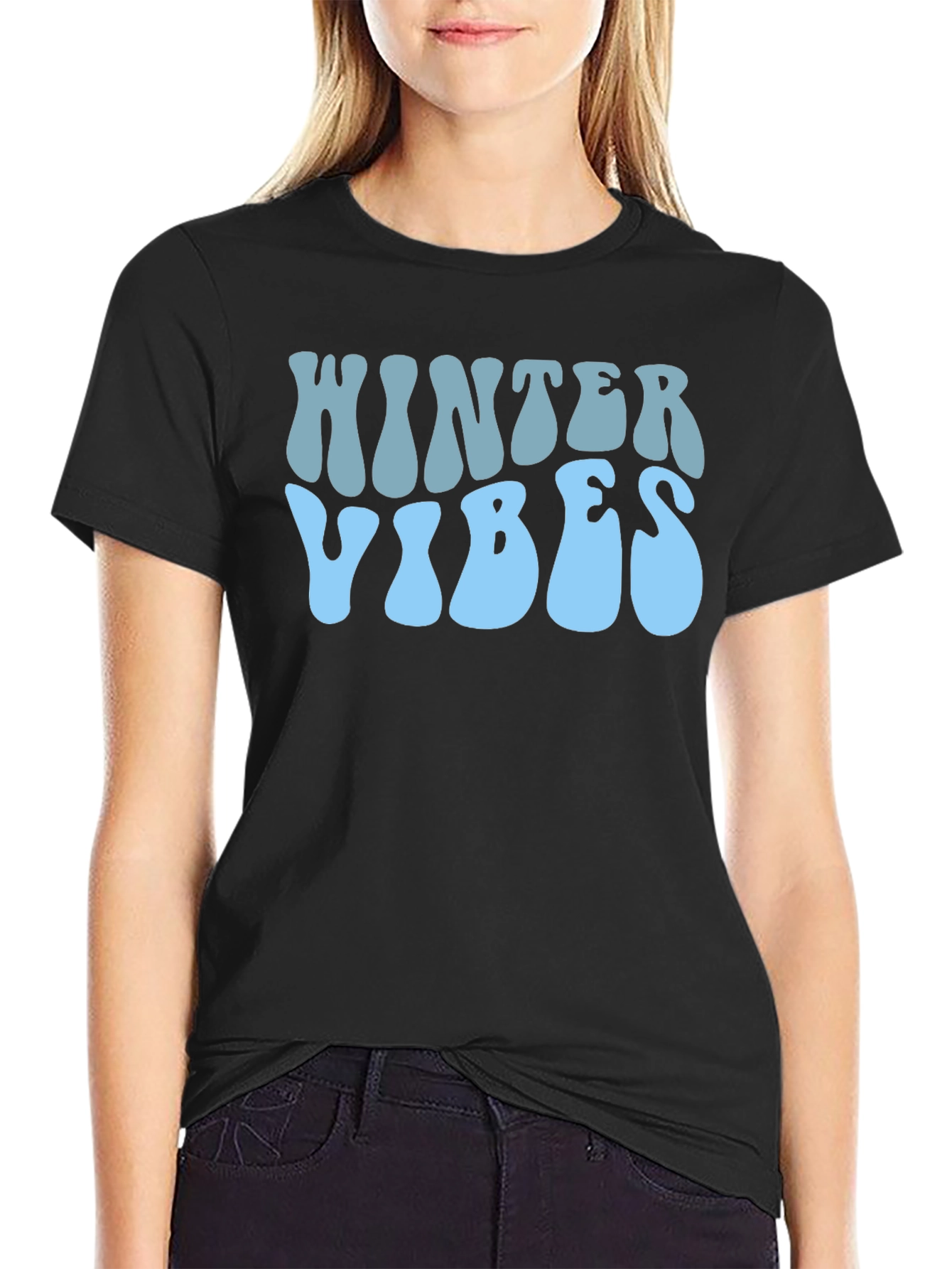 Winter Vibes Graphic Tee - Stylish Holiday Apparel