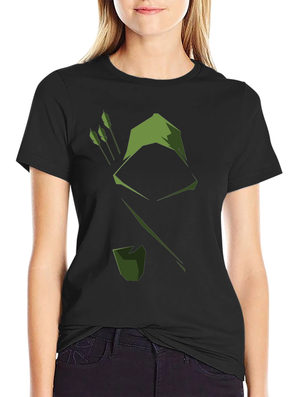 Green Arrow Graphic T-Shirt - Comic Book Style