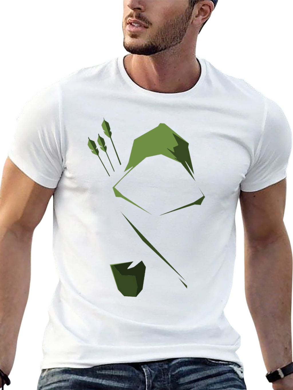 Green Arrow Graphic T-Shirt - Comic Book Style