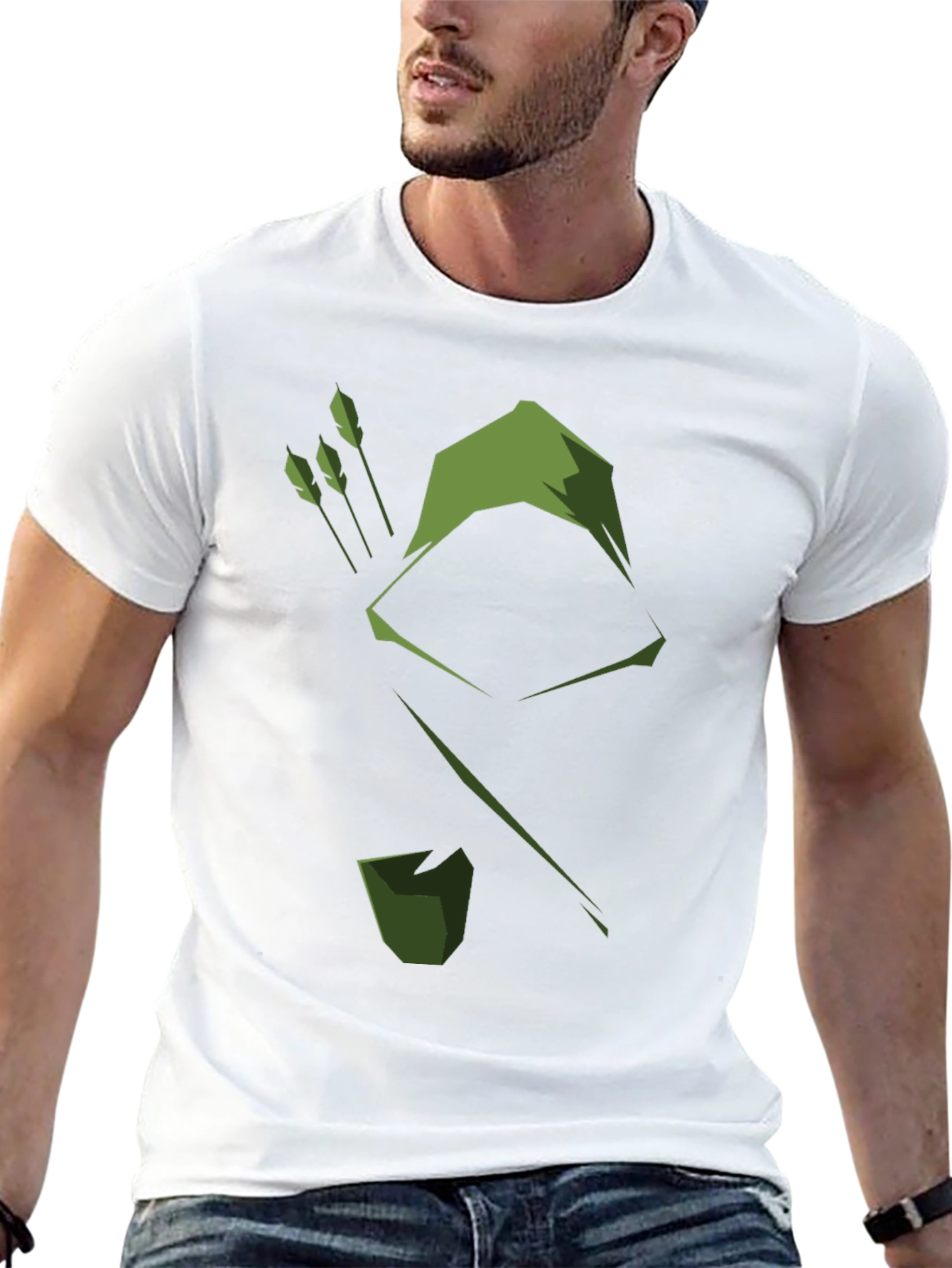 Green Arrow Graphic T-Shirt - Comic Book Style