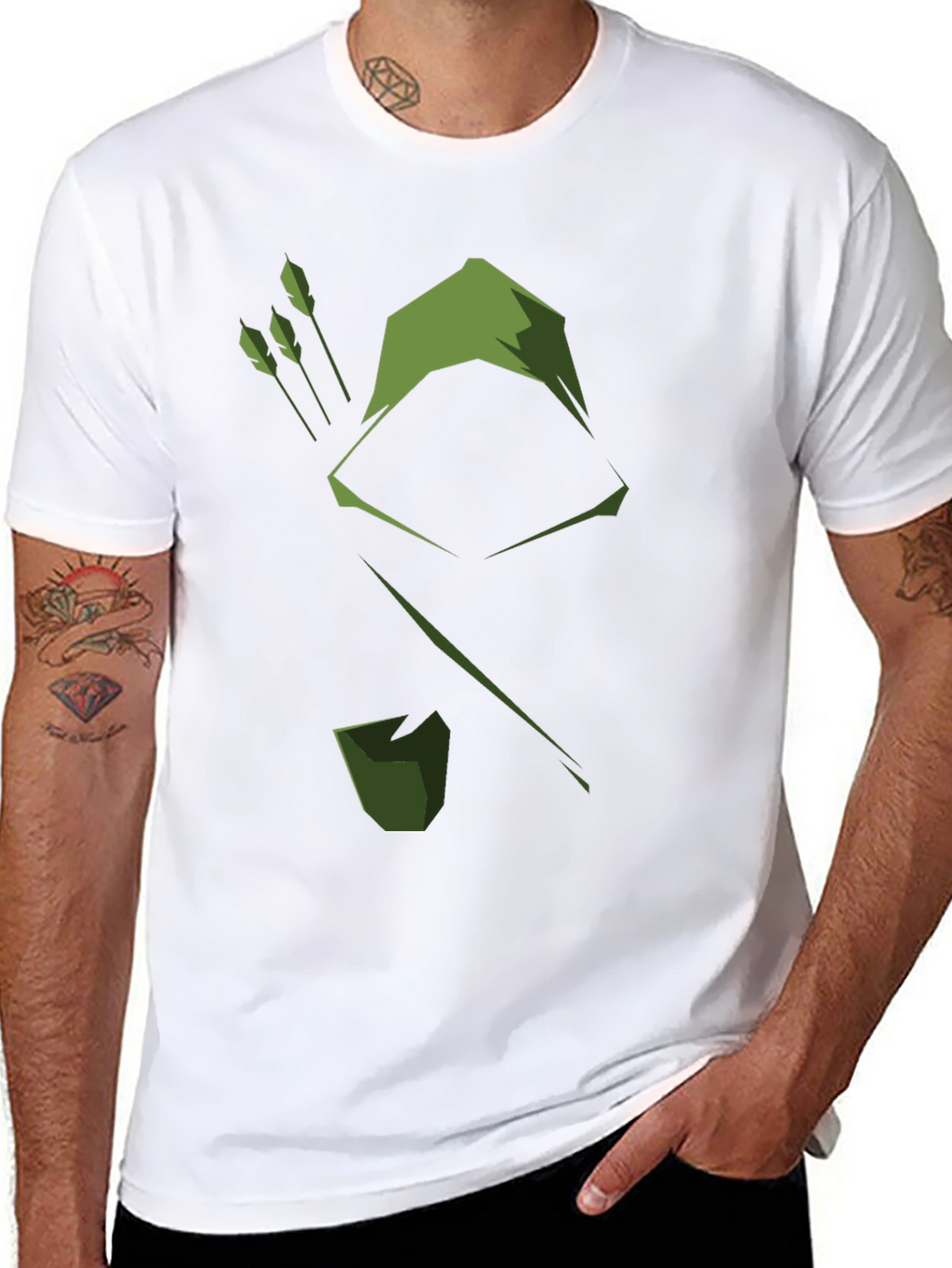 Green Arrow Graphic T-Shirt - Comic Book Style