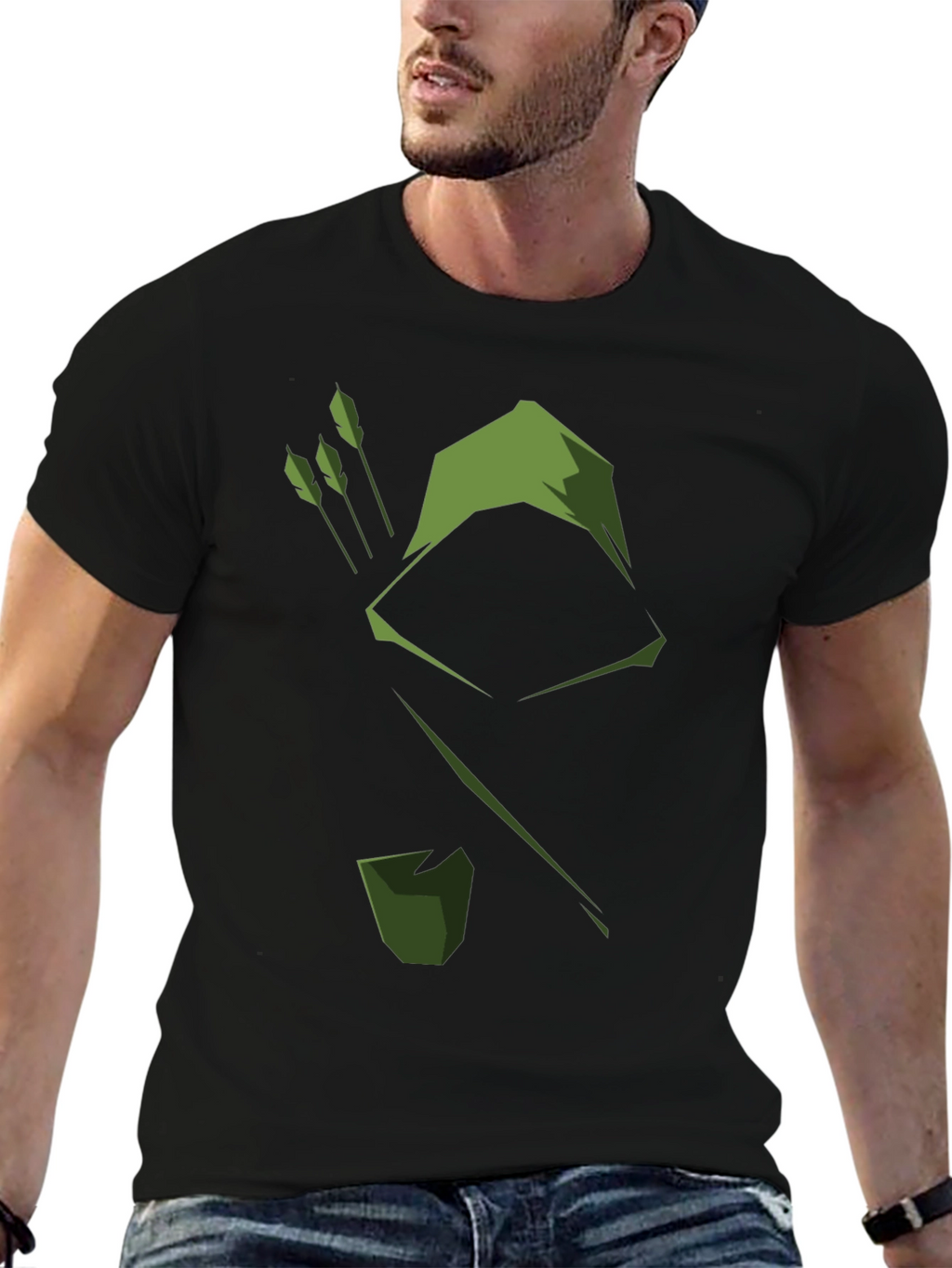 Green Arrow Graphic T-Shirt - Comic Book Style