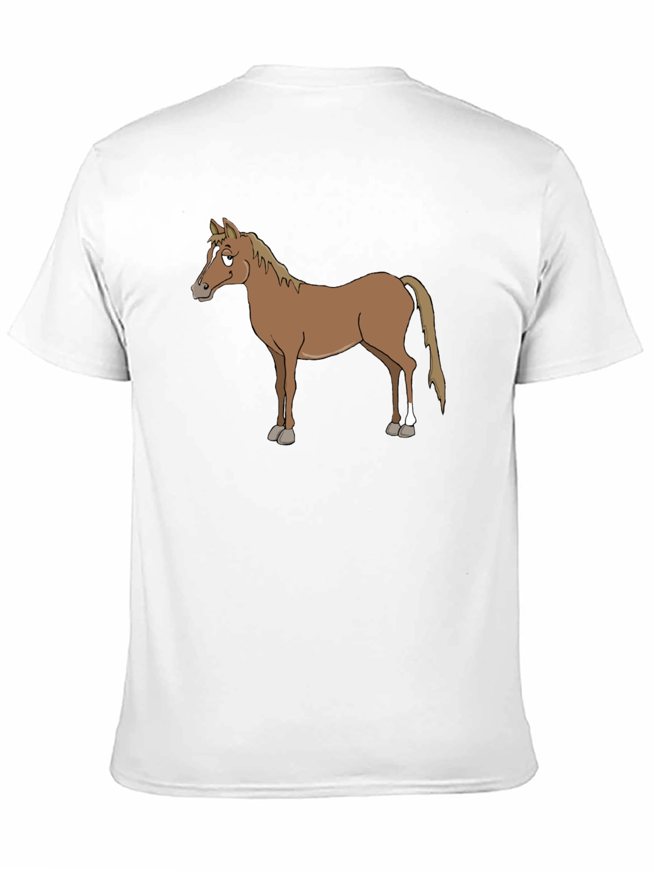Horse Graphic T-Shirt - Casual Black Tee