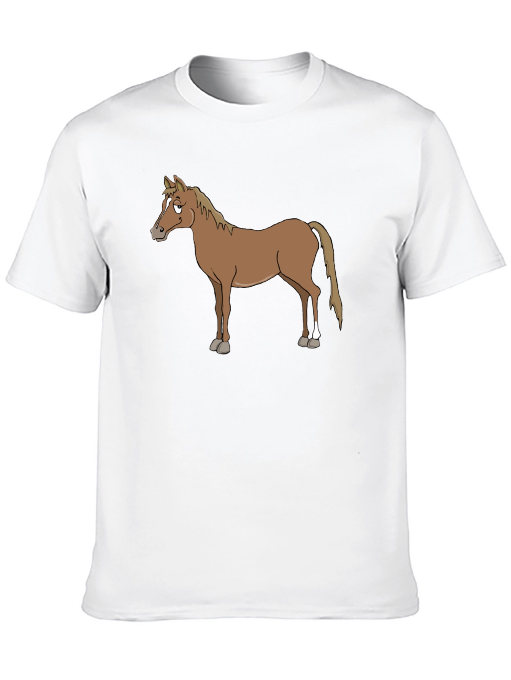 Horse Graphic T-Shirt - Casual Black Tee