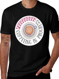 Coffeeing in Progress Black T-Shirt
