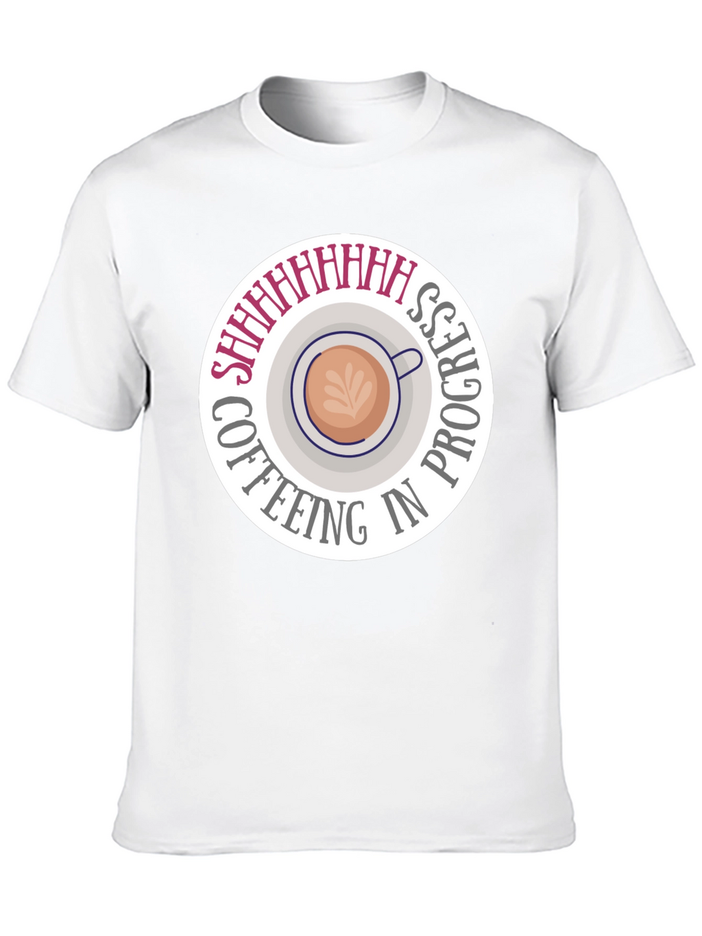 Coffeeing in Progress Black T-Shirt