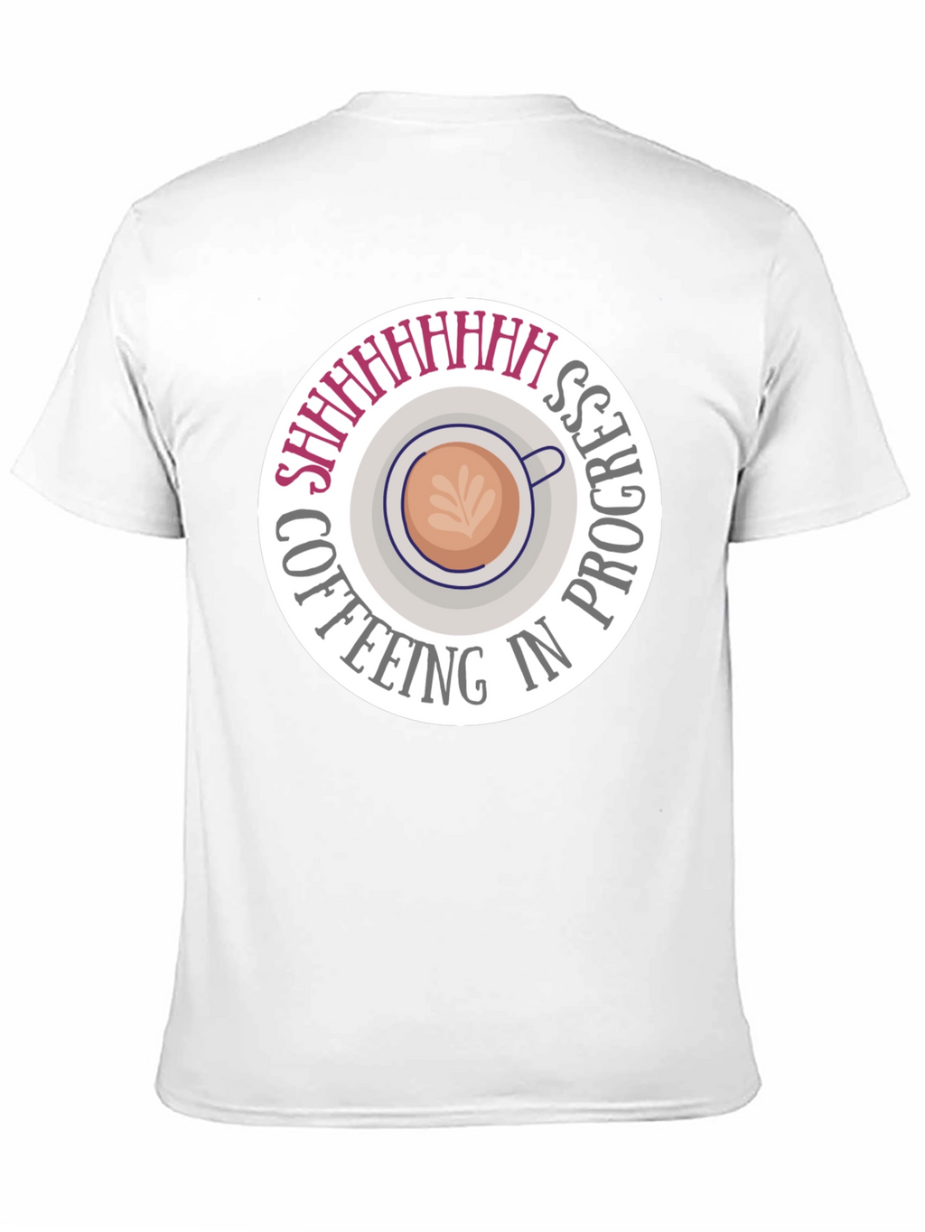 Coffeeing in Progress Black T-Shirt