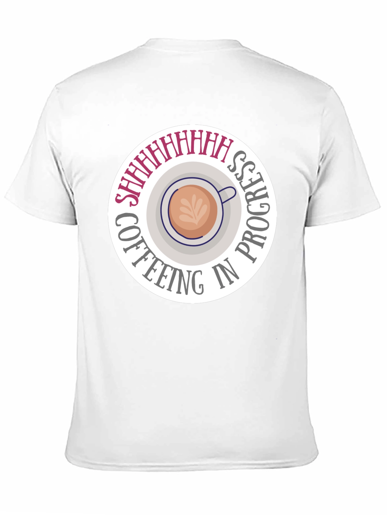 Coffeeing in Progress Black T-Shirt