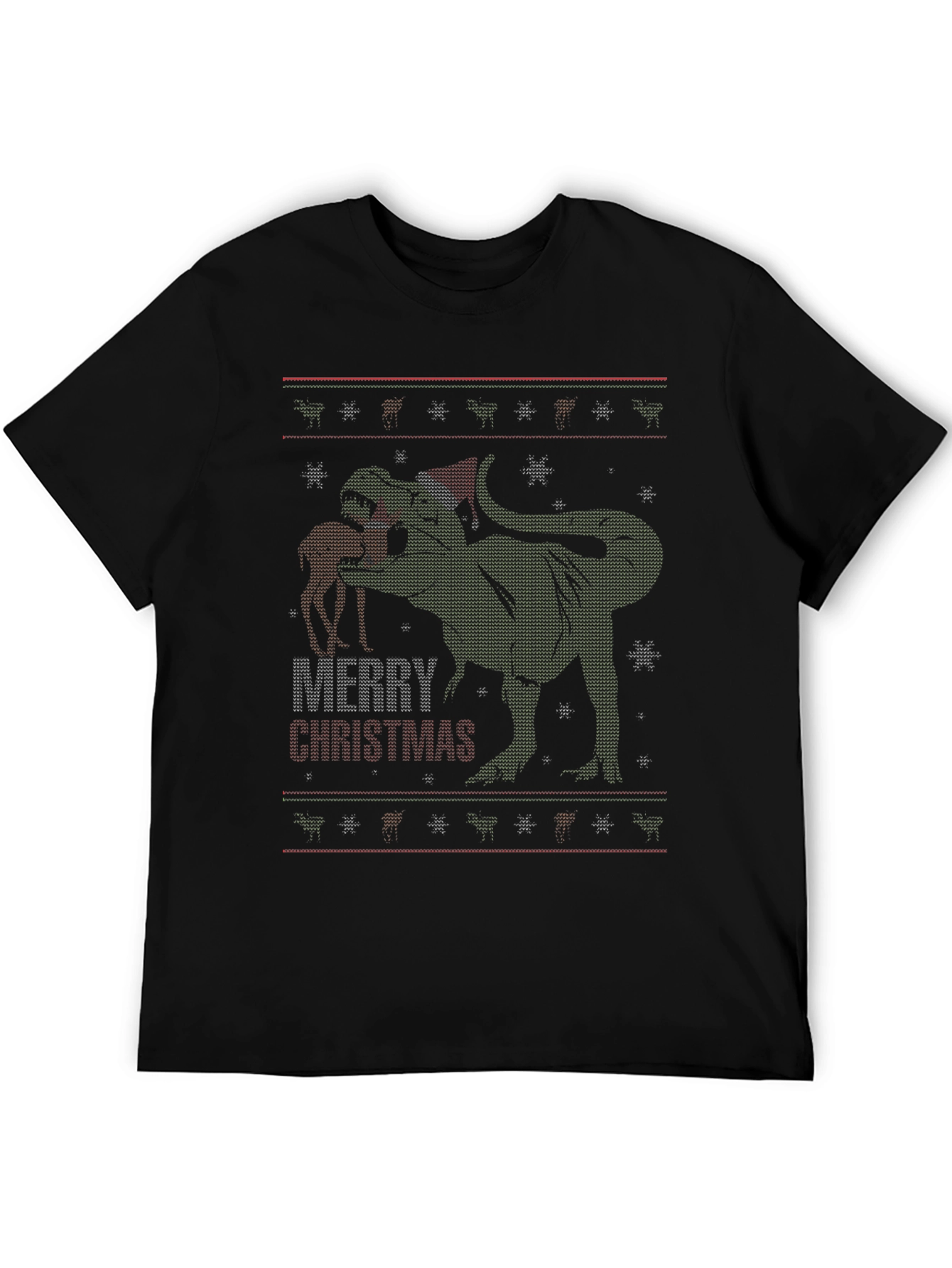 T-Rex Merry Christmas Ugly Sweater T-Shirt