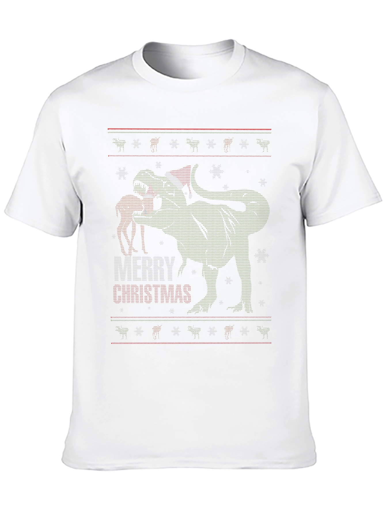T-Rex Merry Christmas Ugly Sweater T-Shirt